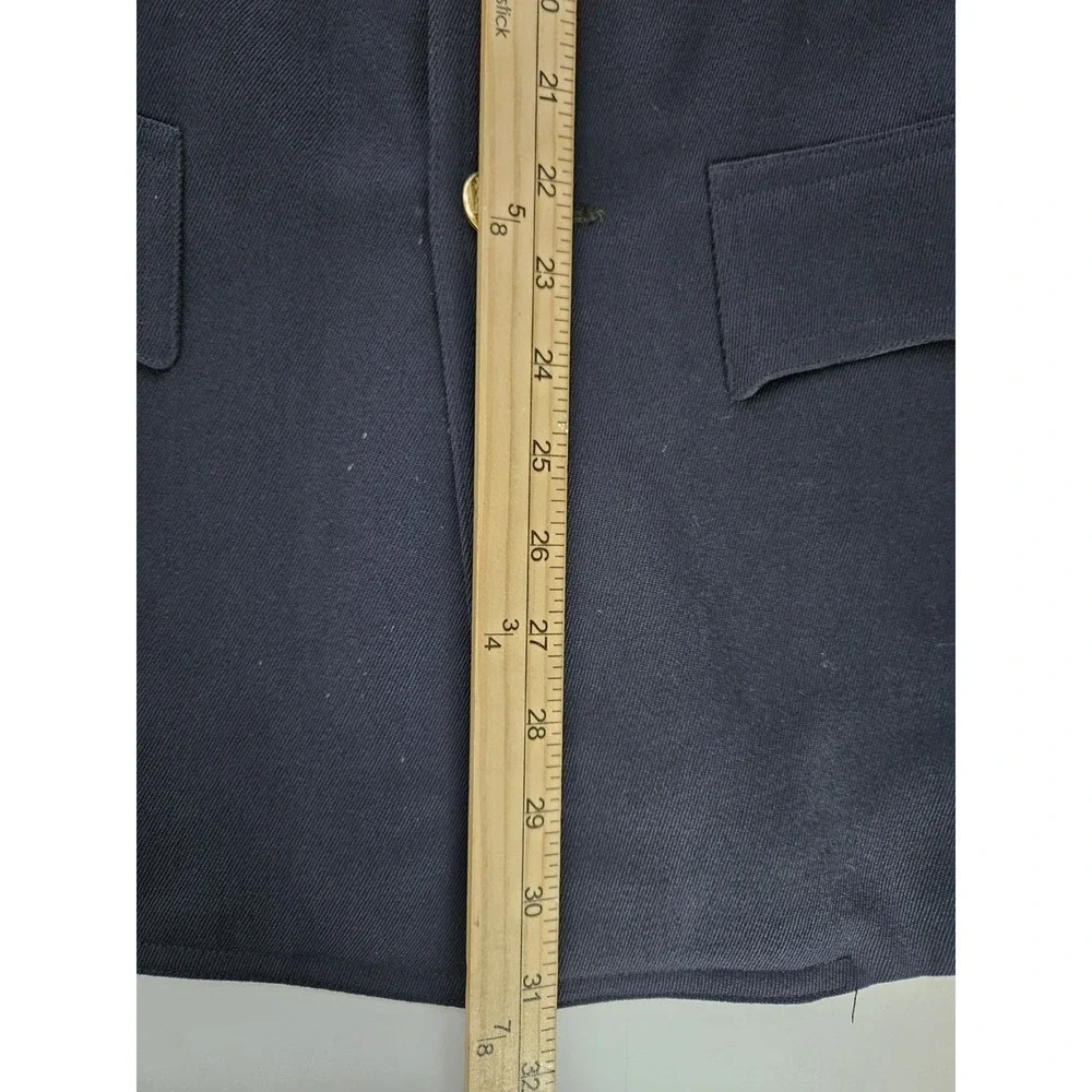 Men's Vintage New York State Service Uniform Blazer Metal Buttons Navy 38